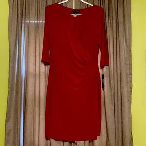 Red party dress